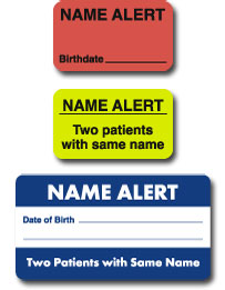 Name Alert Medical Labels Medical Labels